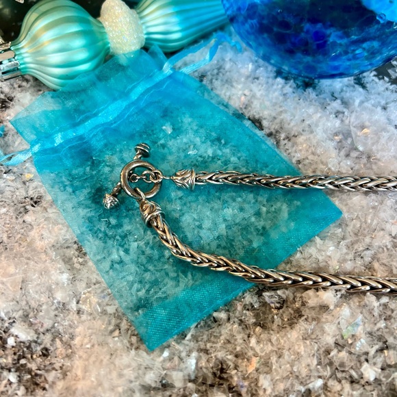 Fortunoff Sterling Silver Braided Chain Necklace - Picture 2 of 7